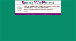 Desktop Screenshot of essentialwebpresence.com
