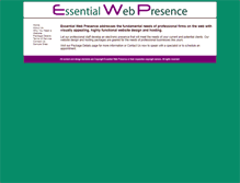 Tablet Screenshot of essentialwebpresence.com